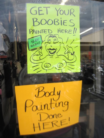 Boobie body painting, Sturgis Motorcycle Rally