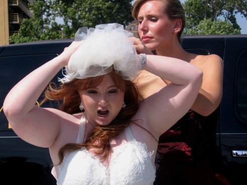 A big, windy wedding A big, windy wedding