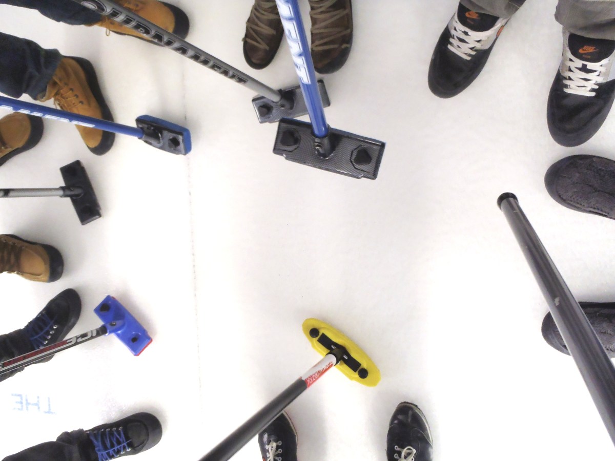 Drop-in curling, Revelstoke, British Columbia, Canada