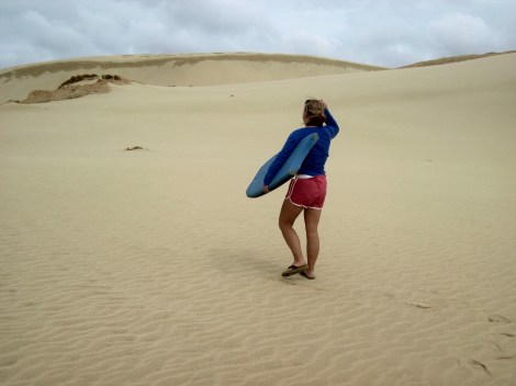 Sandboarding, Te Paki, New Zealand