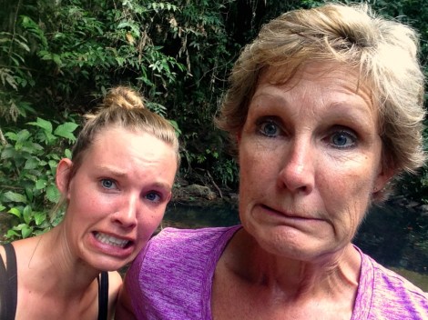 anxious adventurers in Guanapo Gorge Trinidad