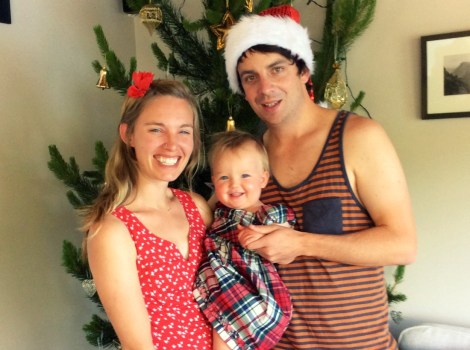 celebrating holidays with kids family photo