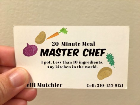 Master Chef long-term travel business card