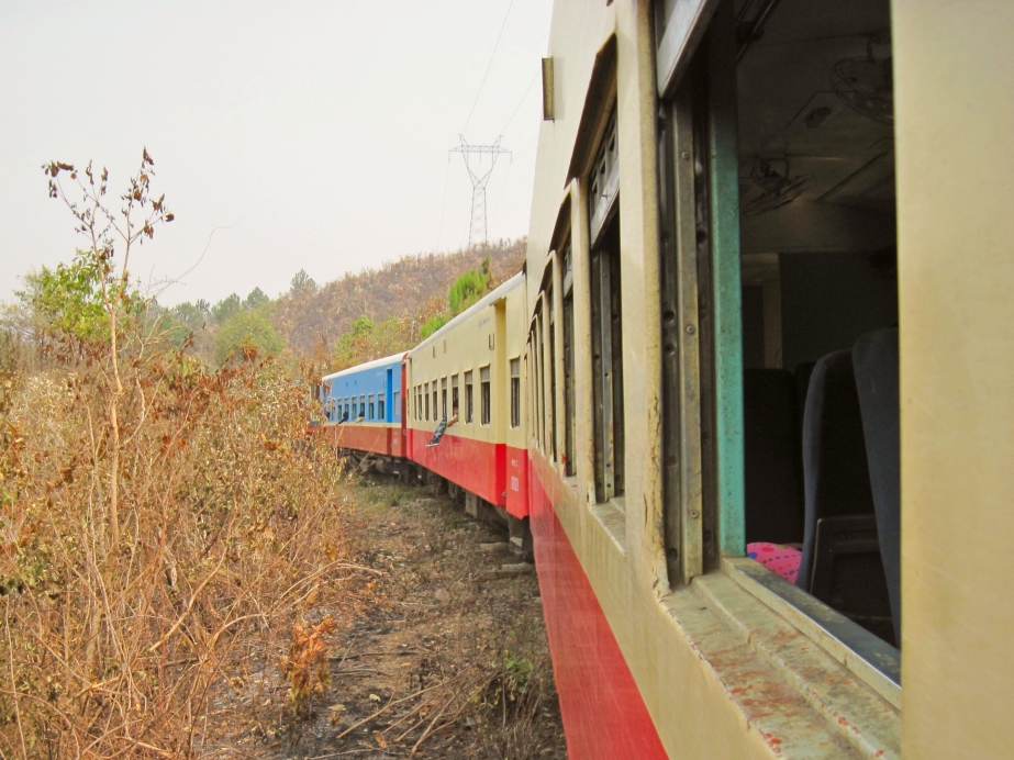 slow train Kalaw, Myanmar